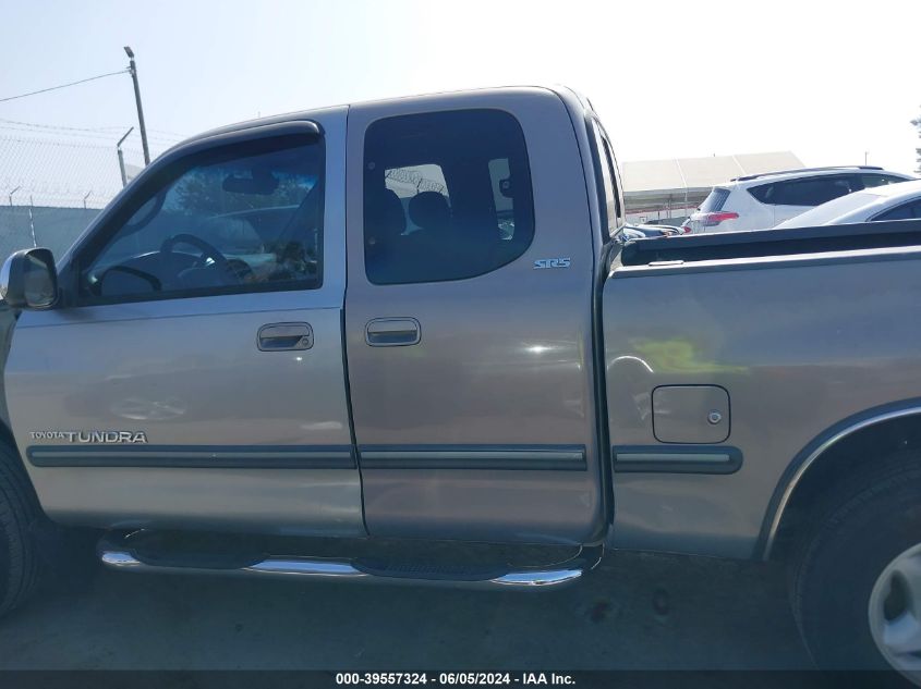 2000 Toyota Tundra Sr5 V8 VIN: 5TBRT3415YS050610 Lot: 39557324