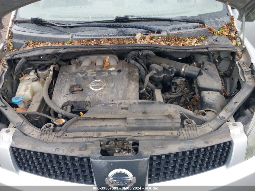 2005 Nissan Quest 3.5 VIN: 5N1BV28U45N133296 Lot: 39557391