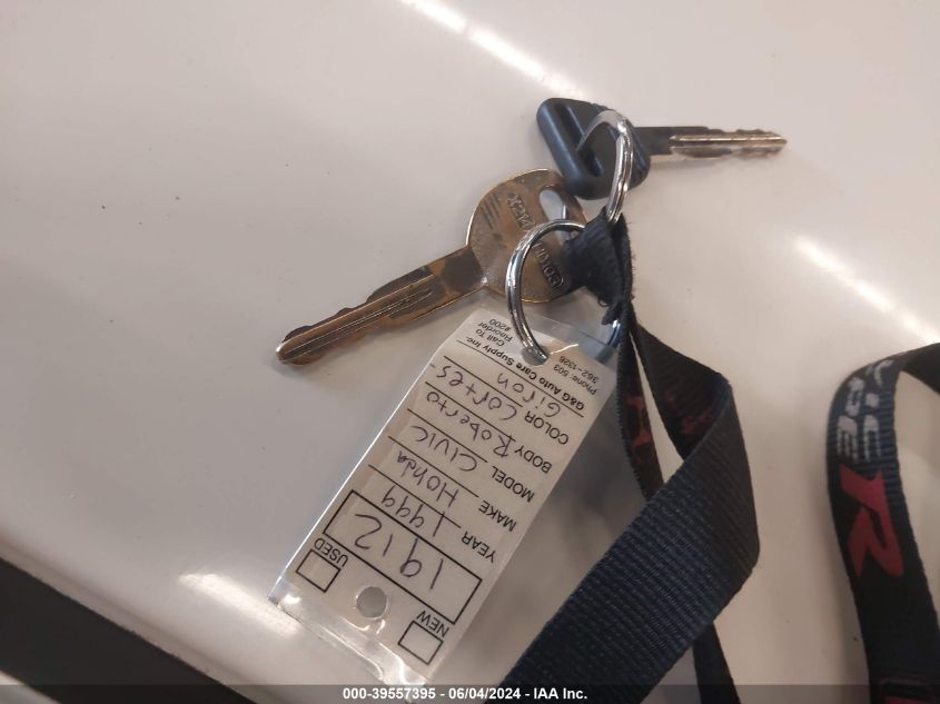 1999 Honda Civic Ex VIN: 1HGEJ8245XL087843 Lot: 39557395