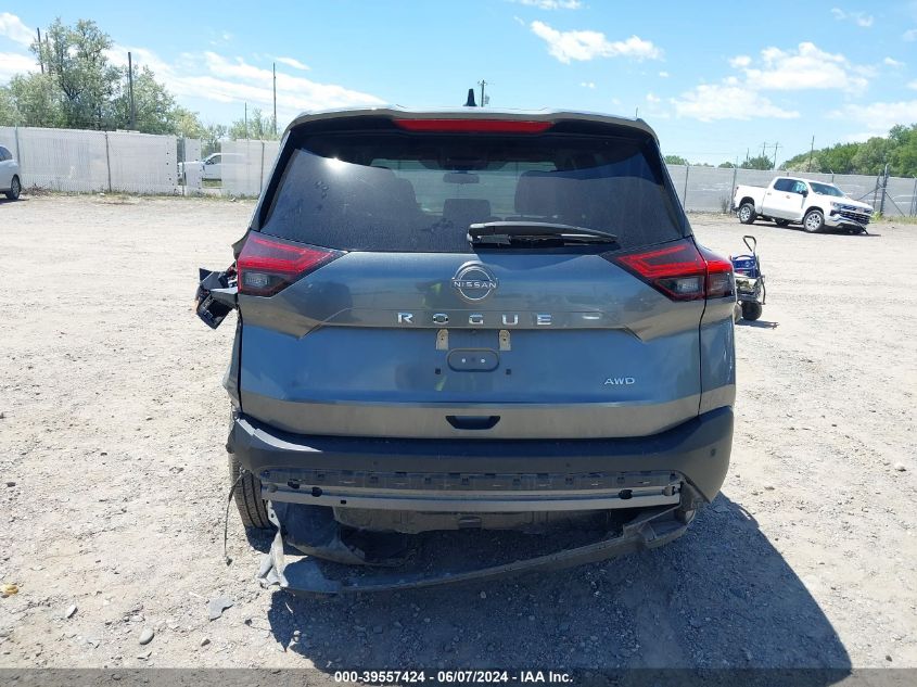 2023 Nissan Rogue S Intelligent Awd VIN: 5N1BT3AB8PC790878 Lot: 39557424