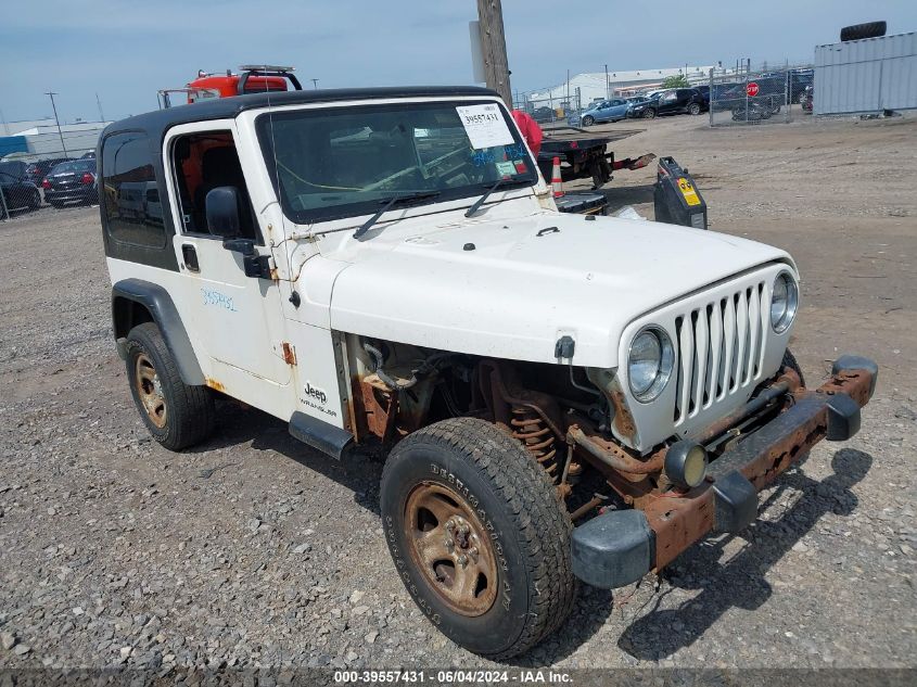 2005 Jeep Wrangler Sport Rhd VIN: 1J4F449S25P318401 Lot: 39557431