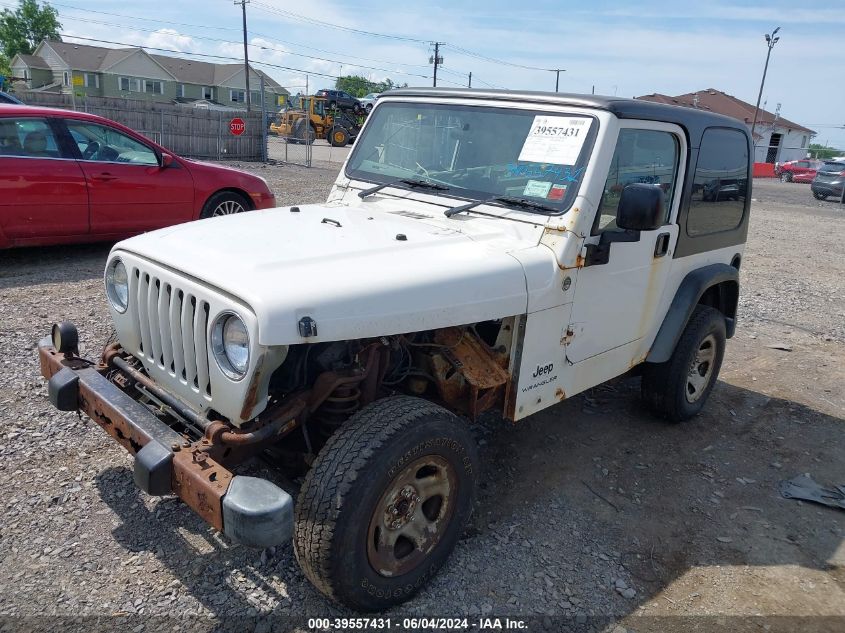 2005 Jeep Wrangler Sport Rhd VIN: 1J4F449S25P318401 Lot: 39557431