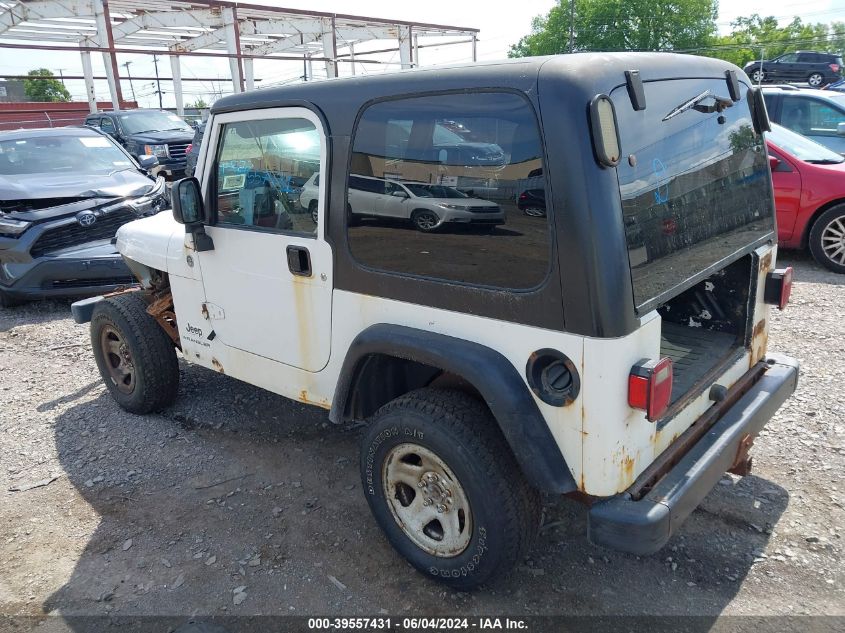 2005 Jeep Wrangler Sport Rhd VIN: 1J4F449S25P318401 Lot: 39557431