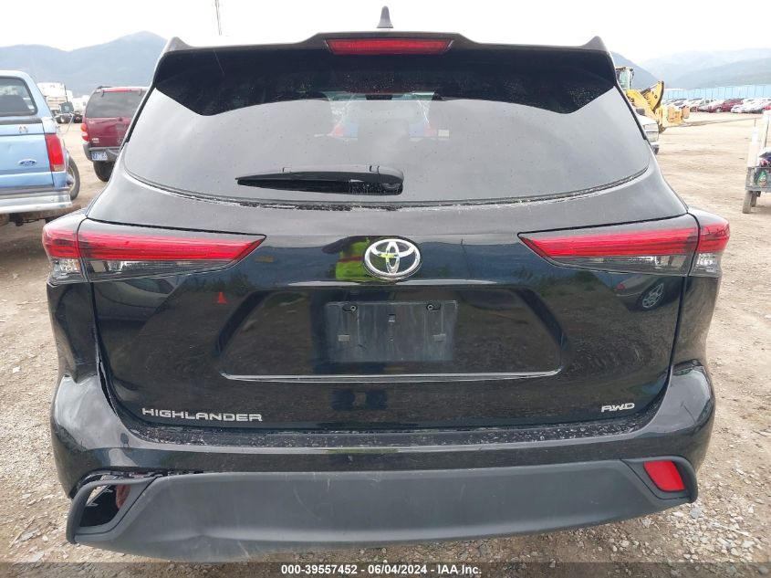 2022 Toyota Highlander L VIN: 5TDCZRBH1NS253777 Lot: 39557452