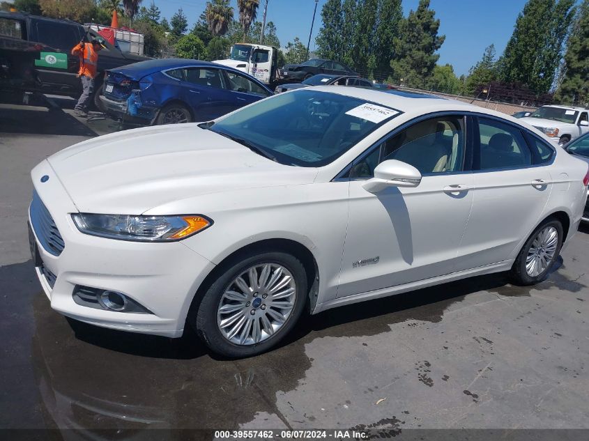 2013 Ford Fusion Hybrid Se VIN: 3FA6P0LU8DR202469 Lot: 39557462