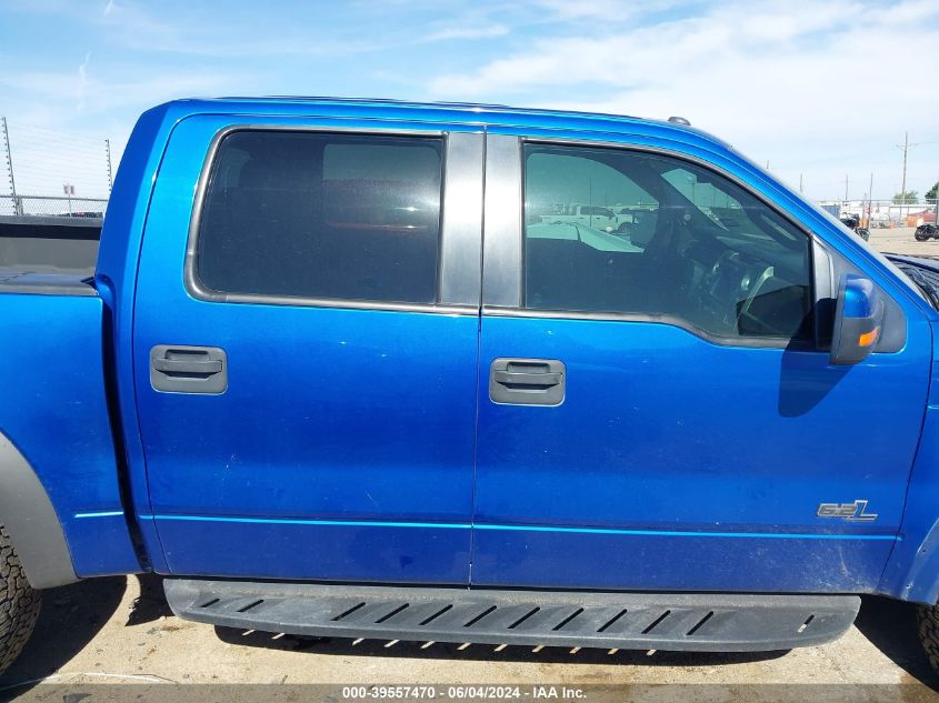 2012 Ford F-150 Svt Raptor VIN: 1FTFW1R69CFC66981 Lot: 39557470