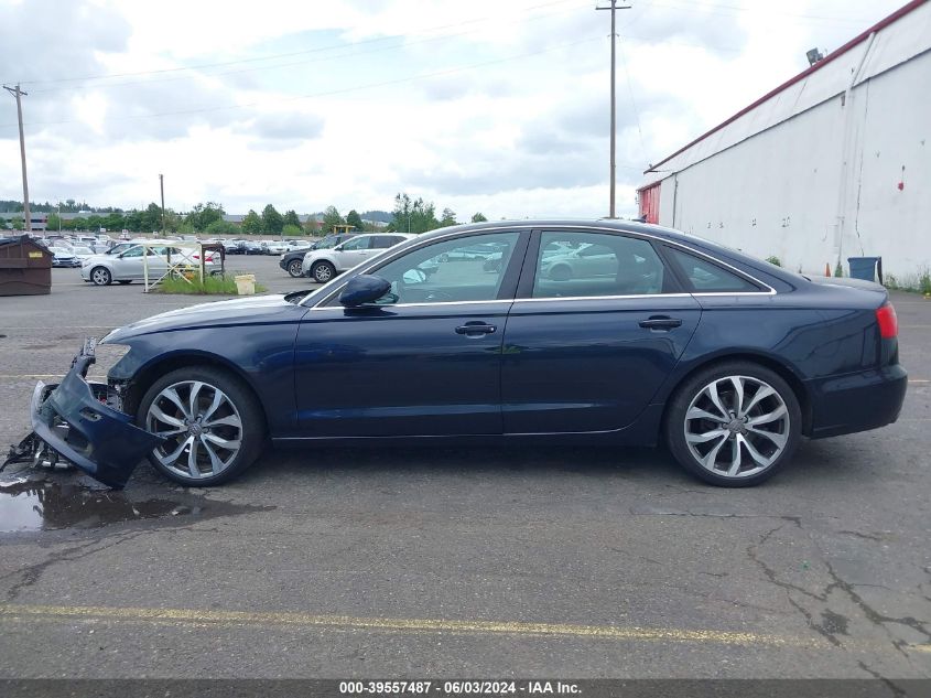 2013 Audi A6 2.0T Premium VIN: WAUGFAFC5DN074833 Lot: 39557487