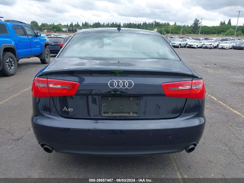 2013 Audi A6 2.0T Premium VIN: WAUGFAFC5DN074833 Lot: 39557487