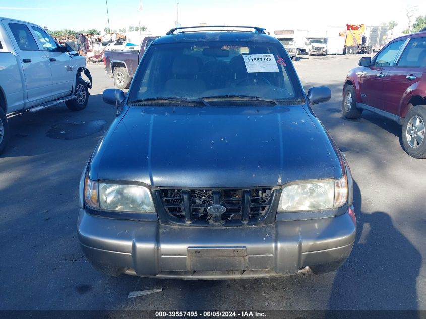 2001 Kia Sportage Ex/Limited VIN: KNDJA723315019275 Lot: 39557495