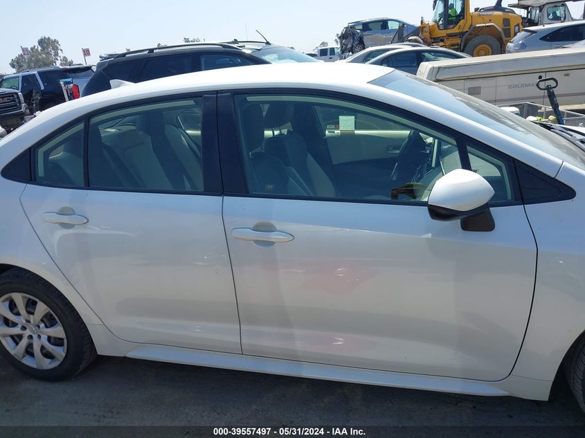 VIN JTDEPRAE1LJ018344 2020 TOYOTA COROLLA LE