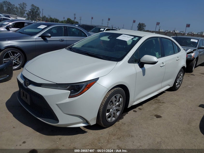 VIN JTDEPRAE1LJ018344 2020 TOYOTA COROLLA LE