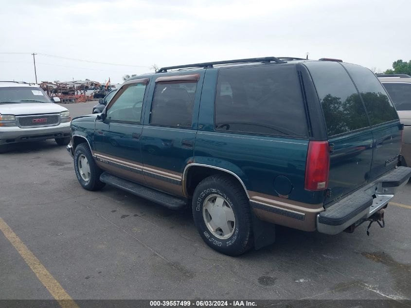 1996 Chevrolet Tahoe K1500 VIN: 1GNEK13R6TJ307663 Lot: 39557499