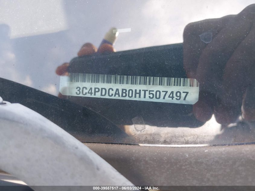 2017 Dodge Journey Se VIN: 3C4PDCAB0HT507497 Lot: 39557517