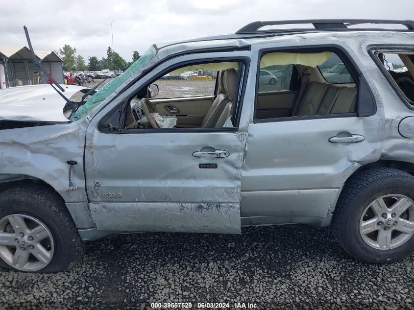 2006 Mercury Mariner Hybrid VIN: 4M2CU98H06KJ15236 Lot: 39557529