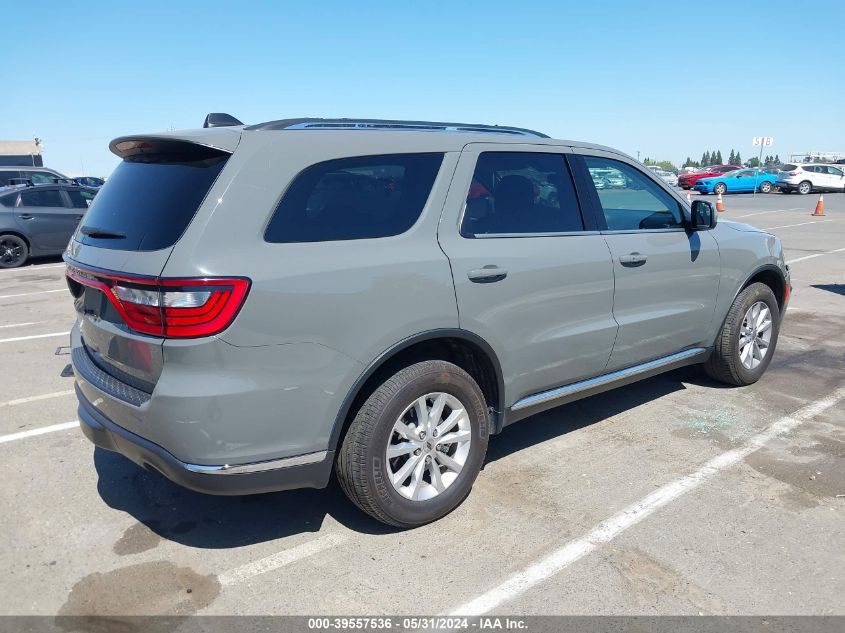 2022 Dodge Durango Sxt Awd VIN: 1C4RDJAG6NC160449 Lot: 39557536