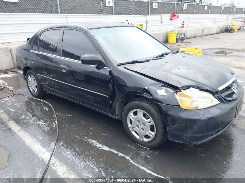 2001 Honda Civic Lx VIN: 2HGES16591H554015 Lot: 39557584