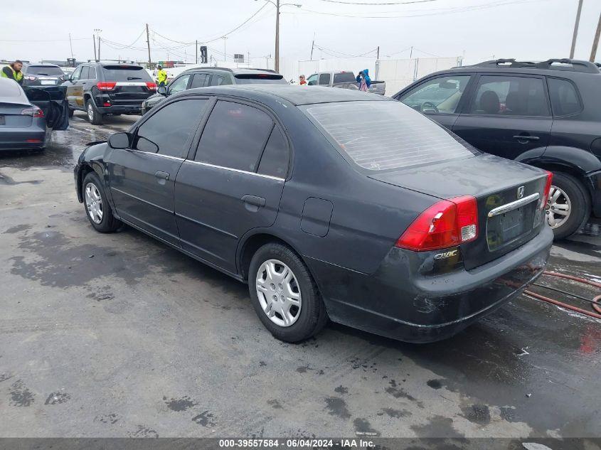 2001 Honda Civic Lx VIN: 2HGES16591H554015 Lot: 39557584