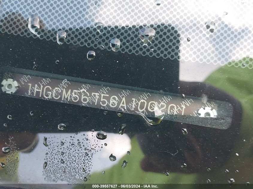 2006 Honda Accord 2.4 Ex VIN: 1HGCM56756A100201 Lot: 39557627