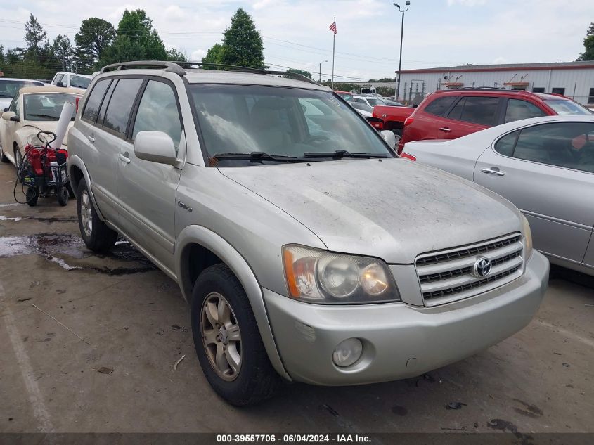 2003 Toyota Highlander Limited V6 VIN: JTEGF21A130099704 Lot: 39557706