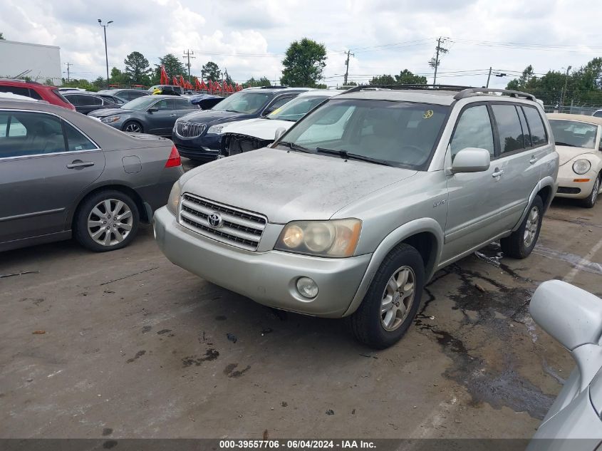 2003 Toyota Highlander Limited V6 VIN: JTEGF21A130099704 Lot: 39557706