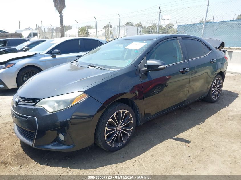 2016 Toyota Corolla S Plus VIN: 5YFBURHE8GP376320 Lot: 39557726