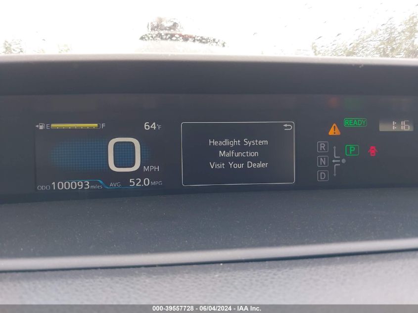 2018 Toyota Prius Two VIN: JTDKBRFU5J3600417 Lot: 39557728