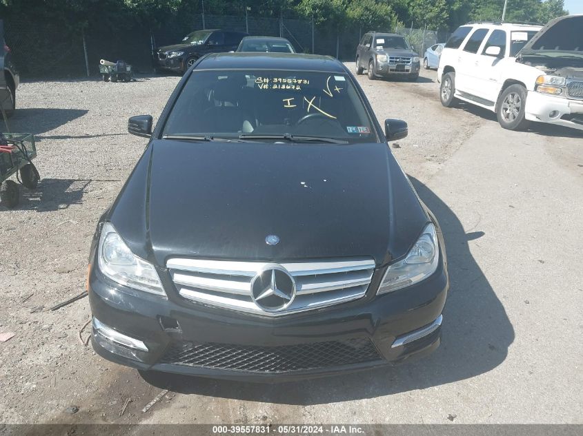 2012 Mercedes-Benz C 300 Luxury 4Matic/Sport 4Matic VIN: WDDGF8BB5CR213672 Lot: 39557831