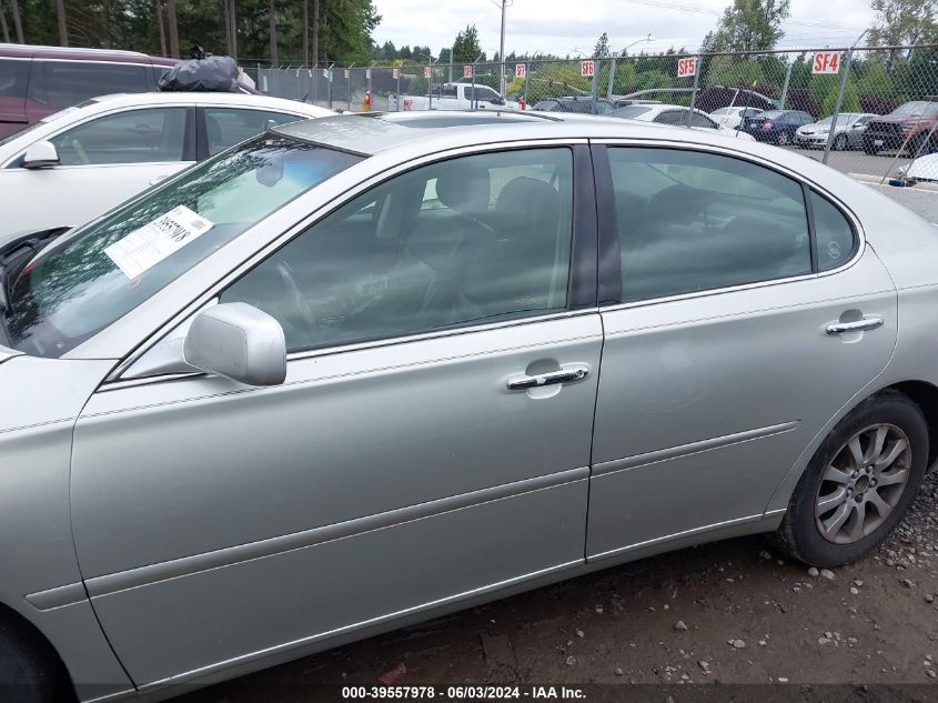 2004 Lexus Es 330 VIN: JTHBA30G845041682 Lot: 39557978