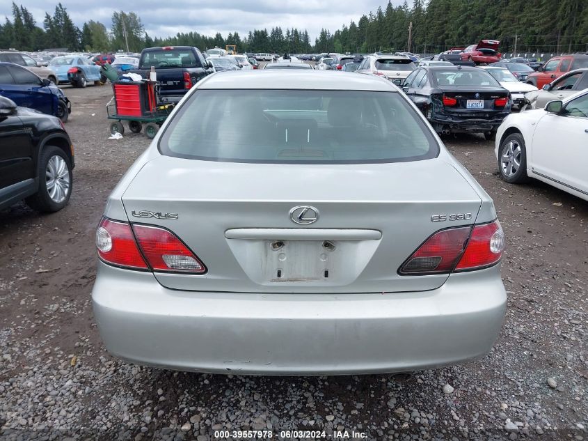 2004 Lexus Es 330 VIN: JTHBA30G845041682 Lot: 39557978