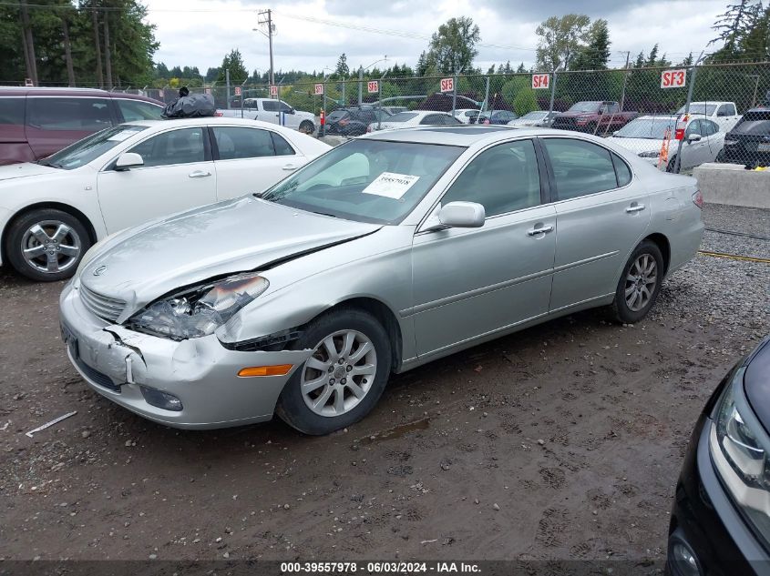 2004 Lexus Es 330 VIN: JTHBA30G845041682 Lot: 39557978