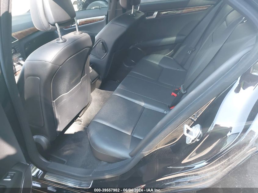 2012 Mercedes-Benz C 250 Luxury/Sport VIN: WDDGF4HB0CR222778 Lot: 39557982