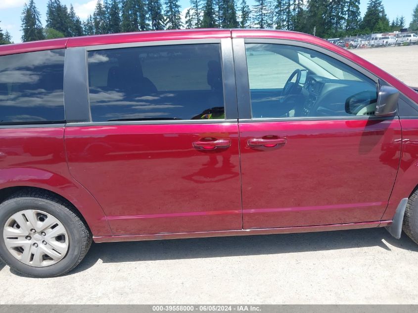 2018 Dodge Grand Caravan Se VIN: 2C4RDGBG5JR156024 Lot: 39558000