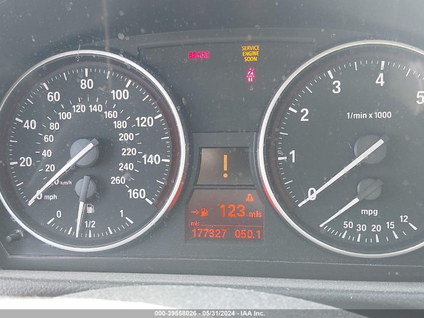 2011 BMW 328I xDrive VIN: WBAPK7C50BA772193 Lot: 39558026