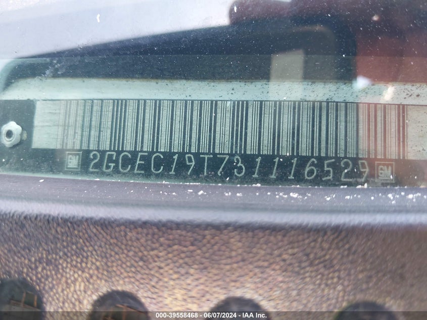 2003 Chevrolet Silverado 1500 Ls VIN: 2GCEC19T731116529 Lot: 39558468