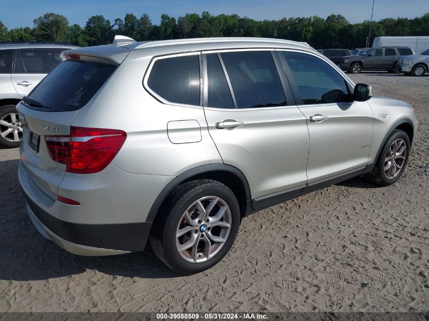 2011 BMW X3 xDrive35I VIN: 5UXWX7C59BL730902 Lot: 39558509