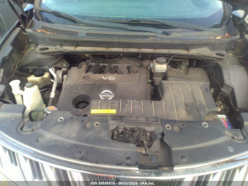 2009 Nissan Murano S VIN: JN8AZ18W89W146797 Lot: 39558518