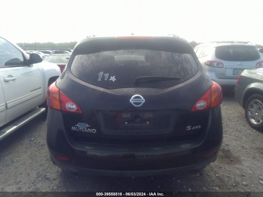 2009 Nissan Murano S VIN: JN8AZ18W89W146797 Lot: 39558518