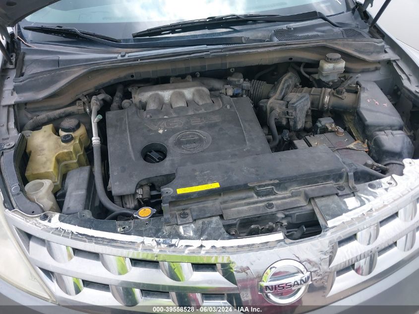 2005 Nissan Murano Sl VIN: JN8AZ08T45W323100 Lot: 39558528