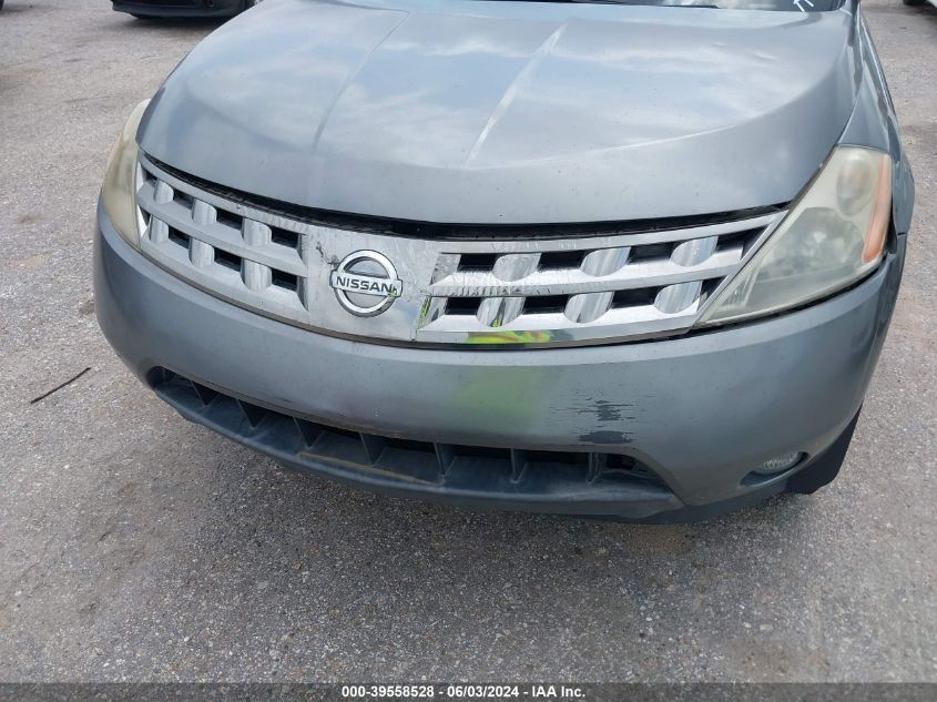 2005 Nissan Murano Sl VIN: JN8AZ08T45W323100 Lot: 39558528