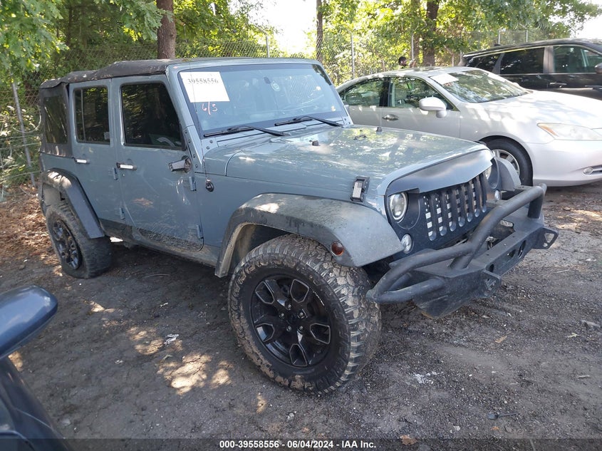 2014 JEEP WRANGLER UNLIMITED SPORT - 1C4BJWDG4EL252906