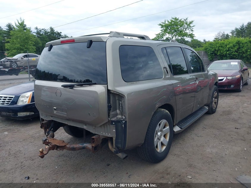 2006 Nissan Armada Le VIN: 5N1AA08B46N742206 Lot: 39558557