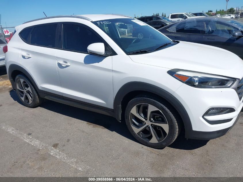 2016 Hyundai Tucson Sport VIN: KM8J33A22GU033187 Lot: 39558566