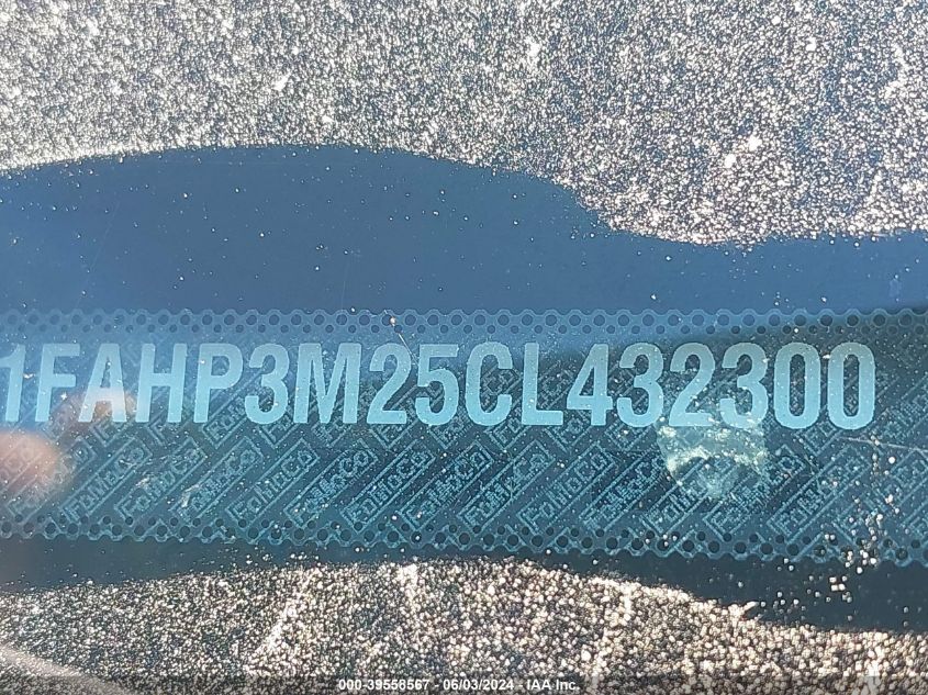 2012 Ford Focus Sel VIN: 1FAHP3M25CL432300 Lot: 39558567