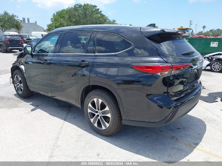 2021 Toyota Highlander Hybrid Xle VIN: 5TDGARAH7MS508599 Lot: 39558622