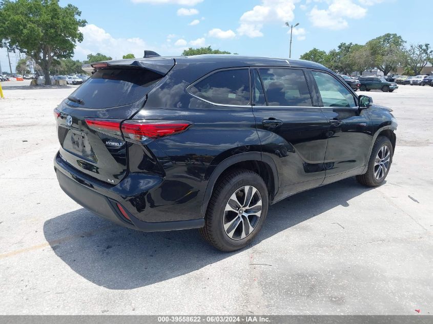 2021 Toyota Highlander Hybrid Xle VIN: 5TDGARAH7MS508599 Lot: 39558622