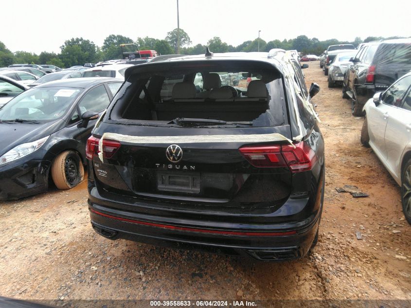 2022 Volkswagen Tiguan 2.0T Se R-Line Black VIN: 3VVCB7AX8NM002760 Lot: 39558633