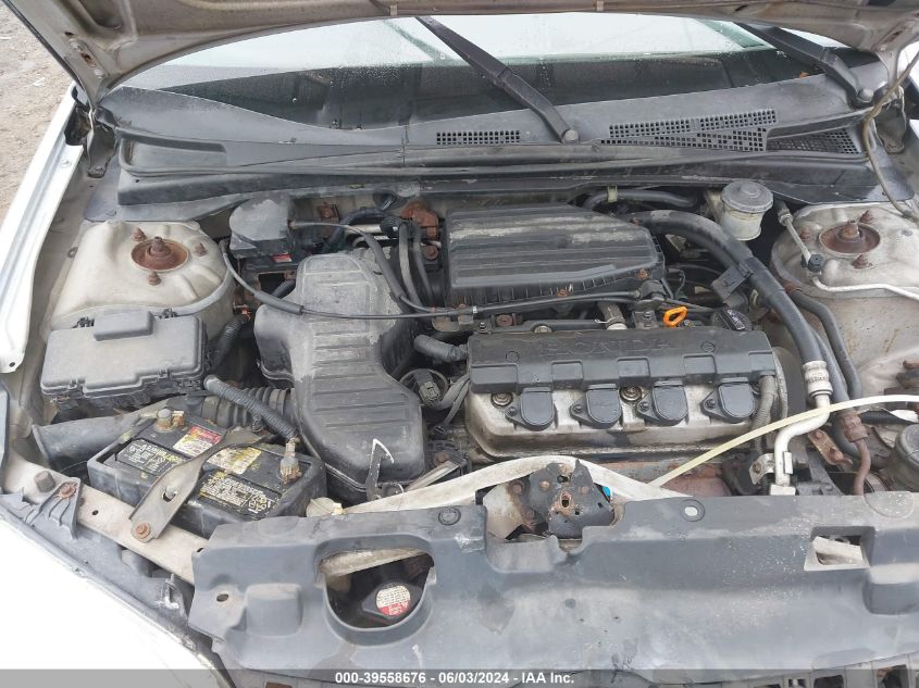 2HGES16585H537616 2005 Honda Civic Lx/Lx Se