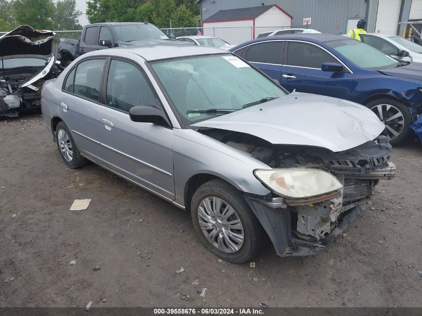 2HGES16585H537616 2005 Honda Civic Lx/Lx Se