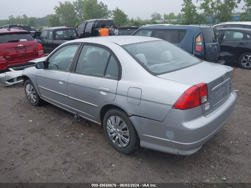 2HGES16585H537616 2005 Honda Civic Lx/Lx Se