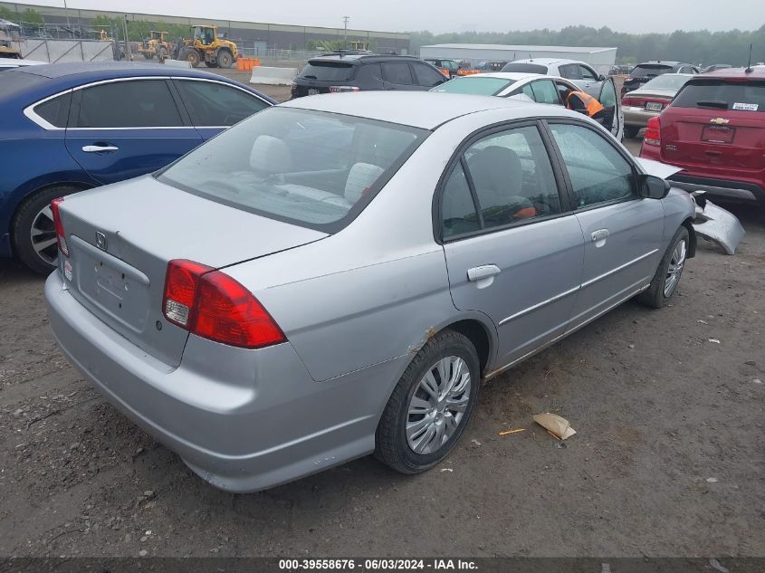 2HGES16585H537616 2005 Honda Civic Lx/Lx Se